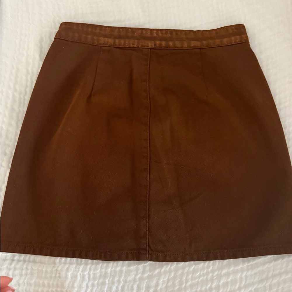 NWT L’AGENCE Kris Button Front Mini Skirt - Picture 7 of 7